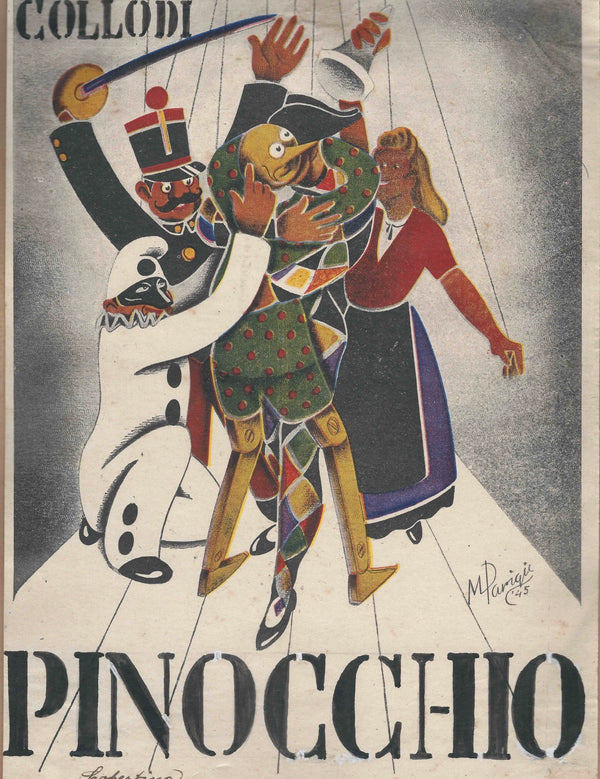 PINOCCHIO, Riproduzione della prima edizione del Collodi, con le illustrazioni di Marino Parigi